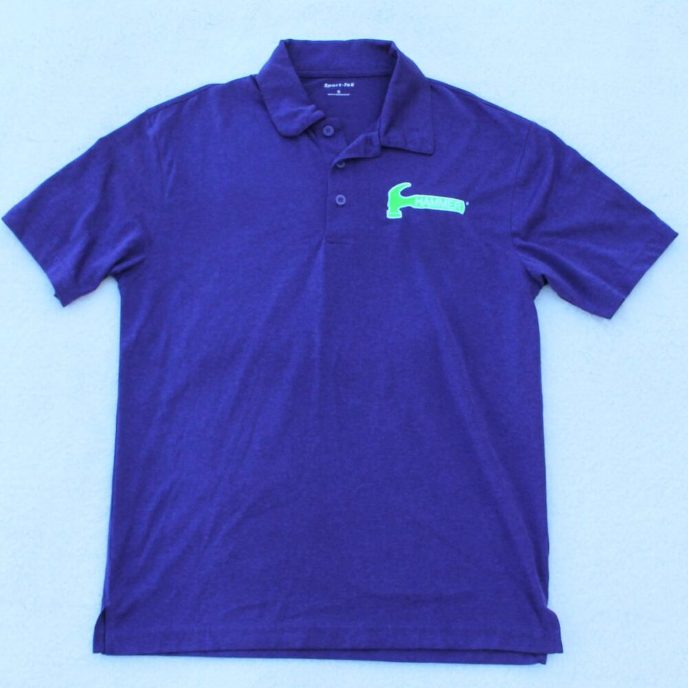 🔨🎳Sport-Tek Polo Hammer Logo Bowling shirt